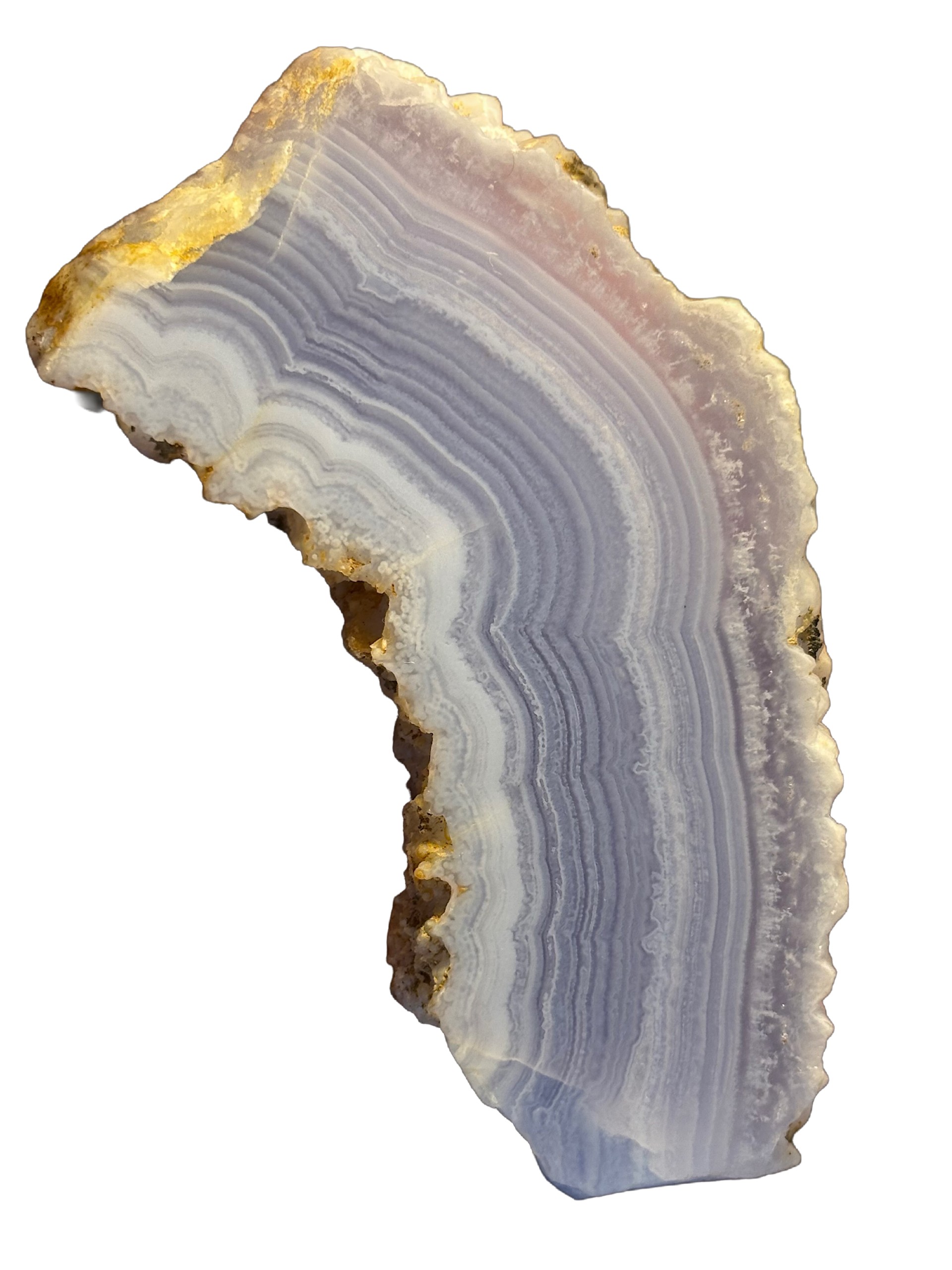 Spécimen de Agate dentelle bleue