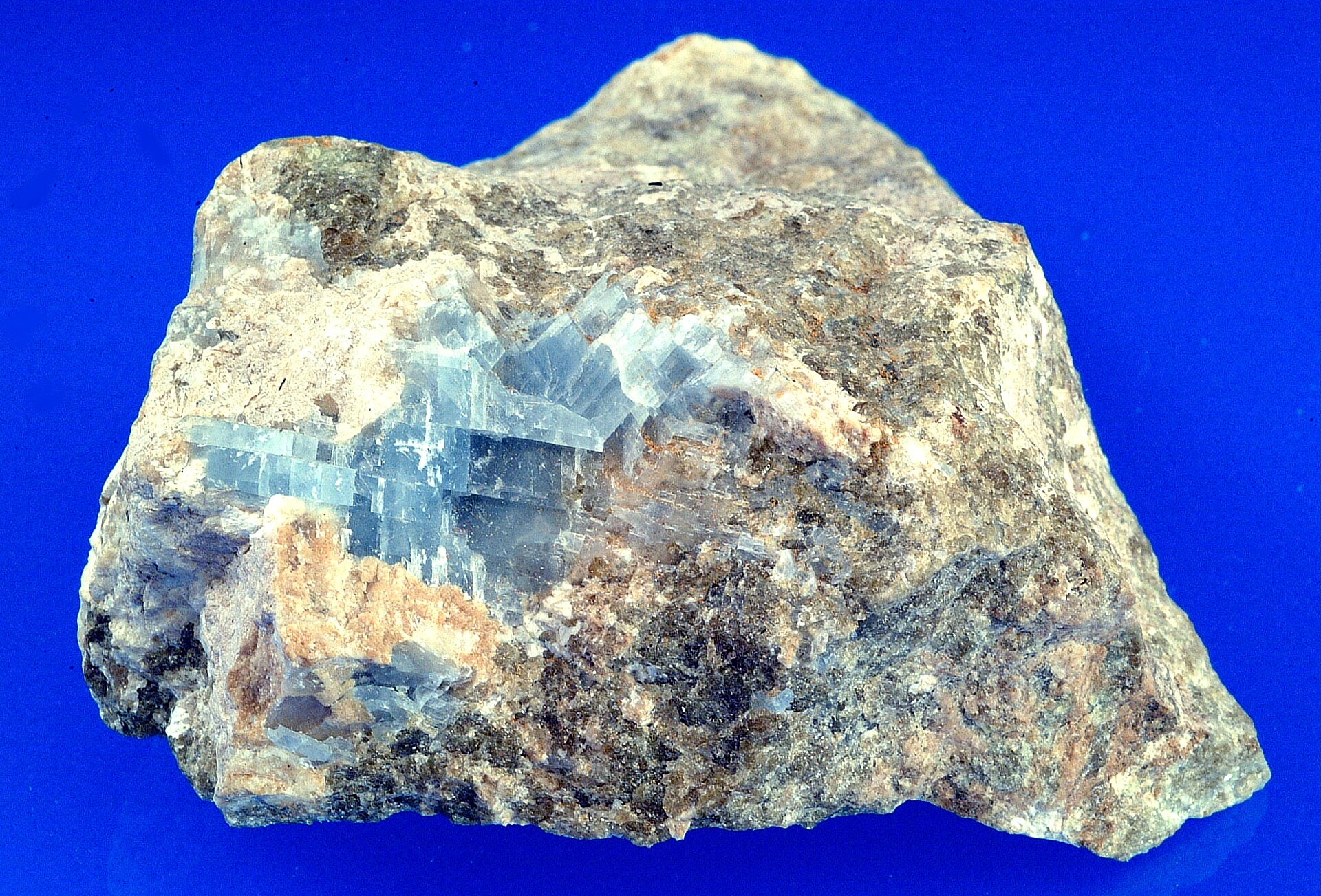 Spécimen de Calcite bleue