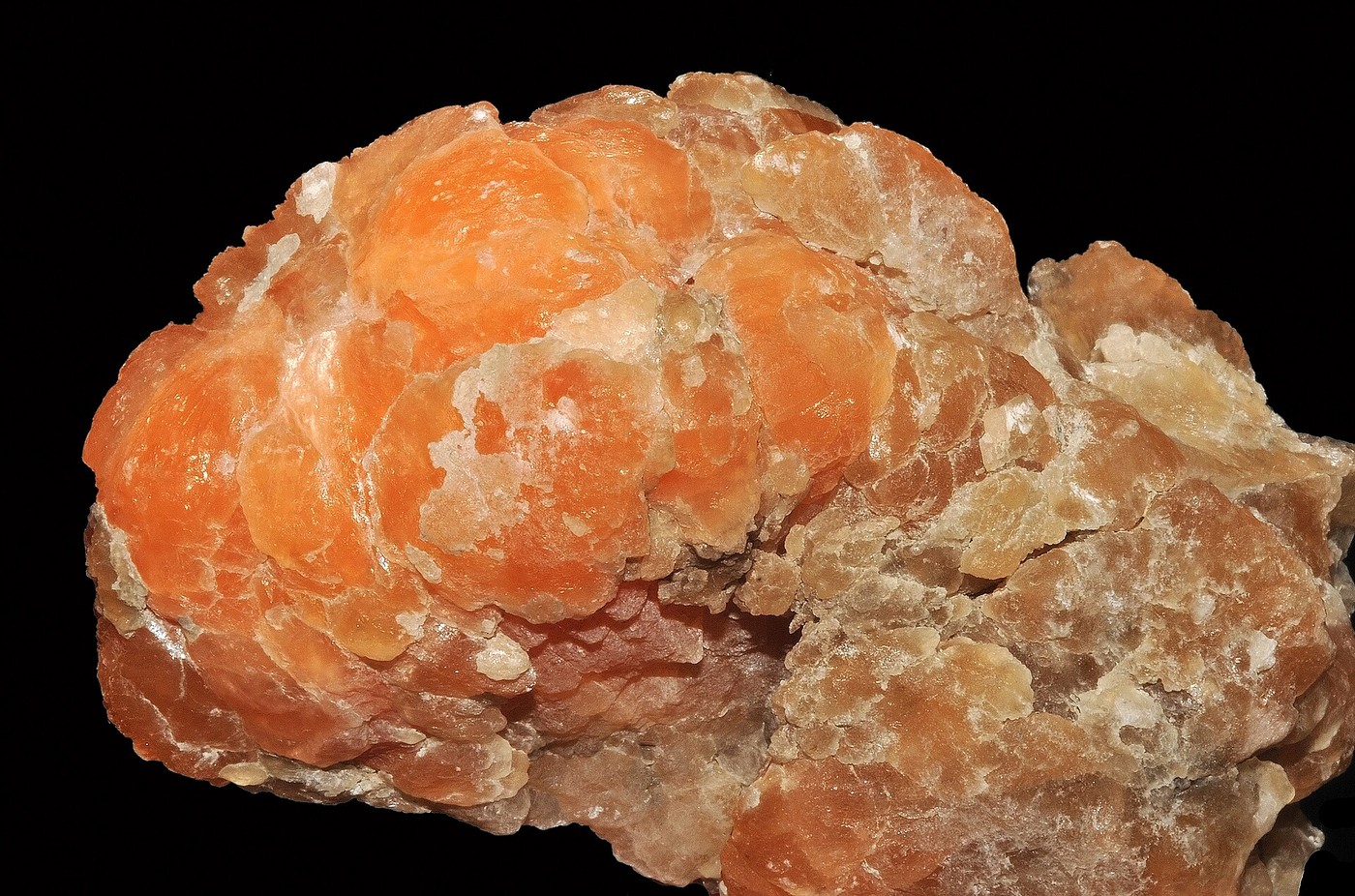 Spécimen de Calcite orange
