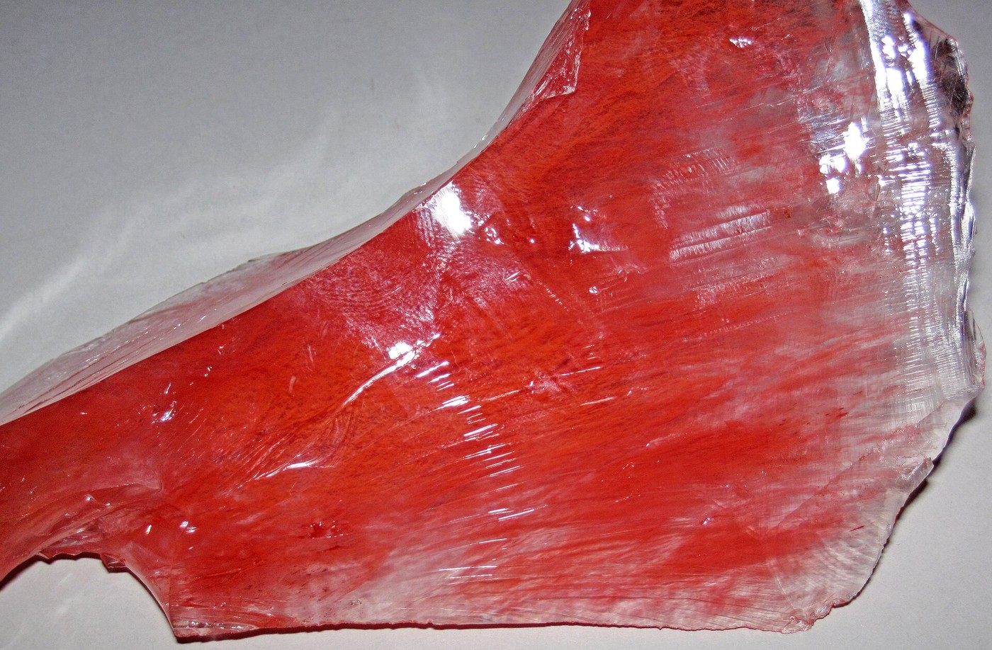 Spécimen de Cherry quartz — verre artificiel