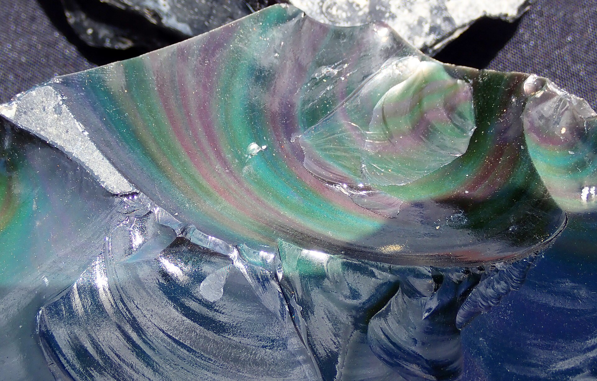 Spécimen de Obsidienne œil céleste (arc-en-ciel)