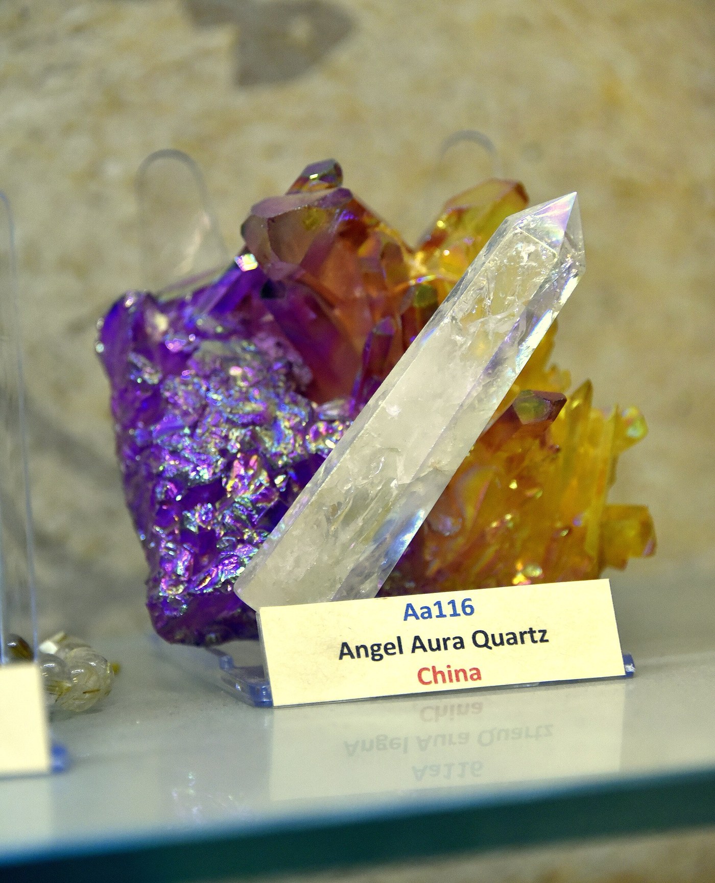Spécimen de Quartz angel aura (traité)