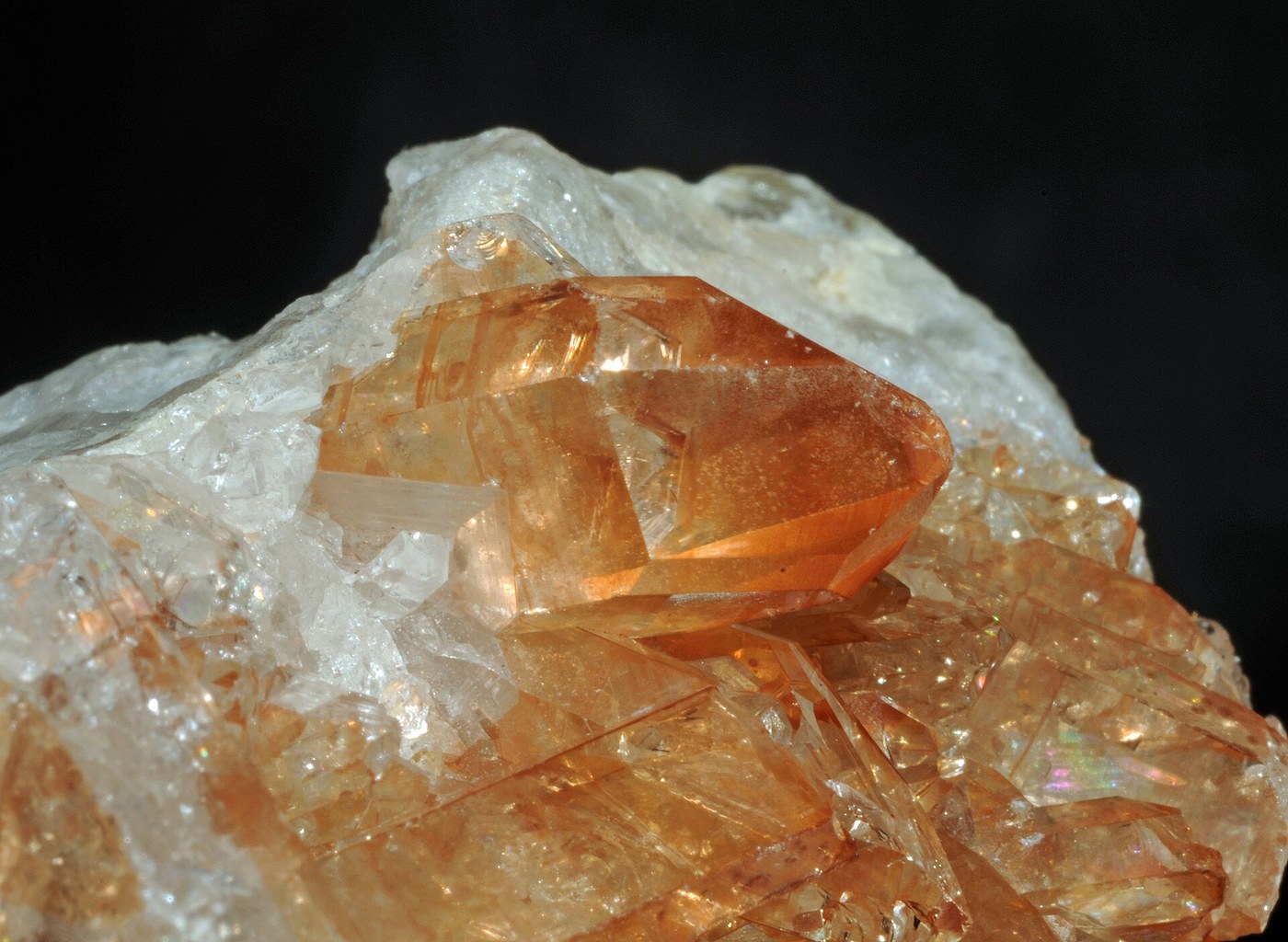 Spécimen de Quartz mandarine